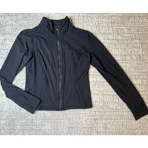 90 Degrees Black Fitted Running Jacket